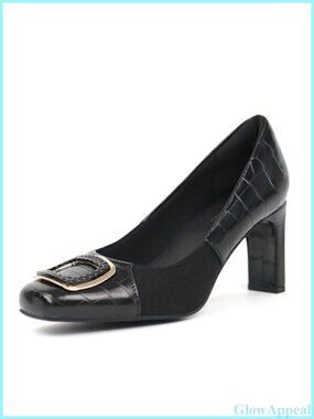 Women's Orthotic Heels 3" Pumps Synthetic Leather Bunion Comfort